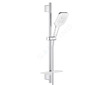 Grohe Rainshower SmartActive Cube - Sada sprchové hlavice 130 9,5 l/min, 3 proudy, tyče 60 cm a hadice, měsíční bílá 26584LS0