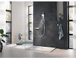 Grohe Rainshower SmartActive Cube - Sada sprchové hlavice 130 9,5 l/min, 3 proudy, tyče 60 cm a hadice, měsíční bílá 26584LS0
