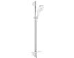 Grohe Rainshower SmartActive Cube - Sada sprchové hlavice 130 9,5 l/min, 3 proudy, tyče 90 cm a hadice, měsíční bílá 26587LS0