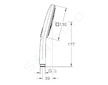 Grohe Rainshower SmartActive Cube - Sprchová hlavice 130 9,5 l/min, 3 proudy, chrom 26582000