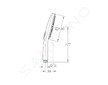 Grohe Rainshower SmartActive Cube - Sprchová hlavice 130 9,5 l/ min, 3 proudy, kartáčovaný Hard Graphite 26582AL0