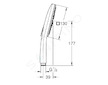 Grohe Rainshower SmartActive Cube - Sprchová hlavice 130 9,5 l/ min, 3 proudy, kartáčovaný Warm Sunset 26582DL0