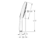 Grohe Rainshower SmartActive Cube - Sprchová hlavice 130 9,5 l/ min, 3 proudy, kartáčovaný Warm Sunset 26582DL0
