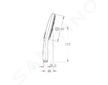 Grohe Rainshower SmartActive Cube - Sprchová hlavice 130 9,5 l/min, 3 proudy, supersteel 26582DC0