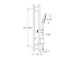 Grohe Rainshower SmartActive - Sada sprchové hlavice 130, 3 proudy, tyče 90 cm a hadice, chrom 26578000