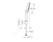 Grohe Rainshower SmartActive - Sada sprchové hlavice 130 9,5 l/min, 3 proudy, držáku a hadice, měsíční bílá 26580LS0