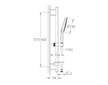 Grohe Rainshower SmartActive - Sada sprchové hlavice 150 9,5 l/min, 3 proudy, tyče 60 cm a hadice, chrom 26592000