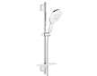 Grohe Rainshower SmartActive - Sada sprchové hlavice 150 9,5 l/min, 3 proudy, tyče 60 cm a hadice, měsíční bílá 26592LS0