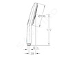 Grohe Rainshower SmartActive - Sprchová hlavice 130 9,5 l/min, 3 proudy, chrom 26574000