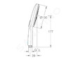 Grohe Rainshower SmartActive - Sprchová hlavice 130 9,5 l/ min, 3 proudy, kartáčovaný Hard Graphite 26574AL0