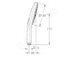 Grohe Rainshower SmartActive - Sprchová hlavice 130 9,5 l/ min, 3 proudy, kartáčovaný Warm Sunset 26574DL0