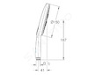 Grohe Rainshower SmartActive - Sprchová hlavice 150, 3 proudy, chrom 26553000