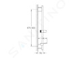 Grohe Rainshower SmartActive - Sprchová tyč s poličkou, 90 cm, kartáčovaný Hard Graphite 26603AL0