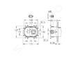 Grohe Rainshower SmartControl - Montážní podomítkové těleso 360 pro horní sprchu Rainshower 26264001