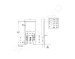 Grohe Rapid SL - Předstěnová instalace pro bidet, stavební výška 100 cm 38545000