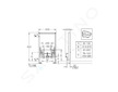 Grohe Rapid SL - Předstěnová instalace  pro bidet, stavební výška 82 cm 38543000