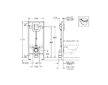 Grohe Rapid SL - Předstěnová instalace pro závěsné WC, s tlakovým splachováním 38519001