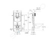 Grohe Rapid SL - Předstěnová instalace pro závěsné WC, se splachovací nádržkou, s vertikální podporou 38897000