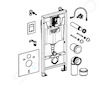 Grohe Rapid SL - Předstěnová instalace s nádržkou pro závěsné WC, souprava Fresh a tlačítko Skate Cosmopolitan S, chrom 39500000