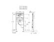 Grohe Rapid SL - Předstěnový instalační prvek pro umyvadlo, stavební výška 113 cm 38748002