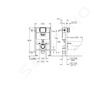 Grohe Rapid SL - Předstěnový instalační set pro závěsné WC, splachovací nádržka GD2 38526000