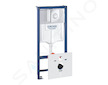 Grohe Rapid SL - Předstěnový instalační set pro závěsné WC, výška 1,13 m, ovládací tlačítko Nova Cosmopolitan, chrom 38813001