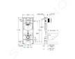 Grohe Rapid SL - Předstěnový instalační set pro závěsné WC, výška 1,13 m, ovládací tlačítko Nova Cosmopolitan, chrom 38813001