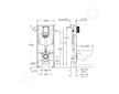 Grohe Rapid SL - Přestěnová instalace pro závěsné WC, nádržka GD2, stavební výška 113 cm 38536001