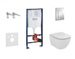 Grohe Rapid SL - Sada pro závěsné WC + klozet a sedátko Ideal Standard Tesi 38528SET-KF