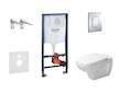 Grohe Rapid SL - Set předstěnové instalace, klozetu a sedátka D-Code, Rimless, SoftClose, tlačítka Skate Cosmo, chrom 38528SET-K