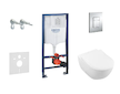 Grohe Rapid SL - Set předstěnové instalace, klozetu a sedátka Subway 2.0, DirectFlush, SoftClose, CeramicPlus a tlačítka Skate C