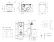Grohe Rapid SL - Set předstěnové instalace, klozetu a sedátka Tesi, softclose, rimless, tlačítka Skate Cosmopolitan, chrom 38528