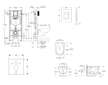 Grohe Rapid SL - Set předstěnové instalace, klozetu Oudee a sedátka softclose, tlačítko Skate Cosmopolitan, chrom SANI11BA1104