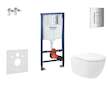 Grohe Rapid SL - Set předstěnové instalace, klozetu Oudee Vortex a sedátka softclose, tlačítko Skate Cosmopolitan, chrom SANI11B