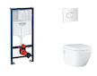 Grohe Rapid SL - Set předstěnové instalace, klozetu, sedátka SoftClose a tlačítka Arena Cosmopolitan, alpská bílá SANI11BB3128