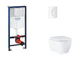Grohe Rapid SL - Set předstěnové instalace, klozetu, sedátka SoftClose a tlačítka Arena Cosmopolitan, alpská bílá SANI11BB3130