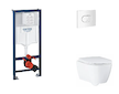 Grohe Rapid SL - Set předstěnové instalace, klozetu, sedátka SoftClose a tlačítka Arena Cosmopolitan, alpská bílá SANI11BB3132