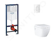 Grohe Rapid SL - Set předstěnové instalace, klozetu, sedátka SoftClose a tlačítka Arena Cosmopolitan, alpská bílá SANI11BB3126