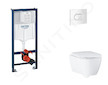 Grohe Rapid SL - Set předstěnové instalace, klozetu, sedátka SoftClose a tlačítka Arena Cosmopolitan, alpská bílá SANI11BB3132