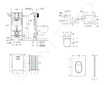 Grohe Rapid SL - Set předstěnové instalace, klozetu, sedátka SoftClose a tlačítka Arena Cosmopolitan S, kartáčovaný Hard Graphit