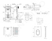 Grohe Rapid SL - Set předstěnové instalace, klozetu, sedátka SoftClose a tlačítka Arena Cosmopolitan S, kartáčovaný Hard Graphit