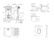 Grohe Rapid SL - Set předstěnové instalace, klozetu, sedátka SoftClose a tlačítka Arena Cosmopolitan S, Triple Vortex, Cool Sunr