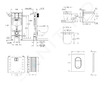 Grohe Rapid SL - Set předstěnové instalace, klozetu, sedátka SoftClose a tlačítka Arena Cosmopolitan S, Triple Vortex, Cool Sunr