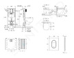 Grohe Rapid SL - Set předstěnové instalace, klozetu, sedátka SoftClose a tlačítka Arena Cosmopolitan S, Triple Vortex, kartáčova