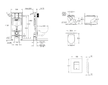 Grohe Rapid SL - Set předstěnové instalace, klozetu, sedátka SoftClose a tlačítka Skate Cosmopolitan, chrom SANI11BB2113