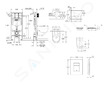 Grohe Rapid SL - Set předstěnové instalace, klozetu, sedátka SoftClose a tlačítka Skate Cosmopolitan, chrom SANI11BB2122