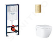 Grohe Rapid SL - Set předstěnové instalace, klozetu, sedátka SoftClose a tlačítka Skate Cosmopolitan, Cool Sunrise SANI11BB4132