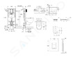 Grohe Rapid SL - Set předstěnové instalace, klozetu, sedátka SoftClose a tlačítka Skate Cosmopolitan, Cool Sunrise SANI11BB4137