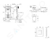 Grohe Rapid SL - Set předstěnové instalace, klozetu, sedátka SoftClose a tlačítka Skate Cosmopolitan, kartáčovaná nerezová ocel 
