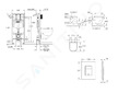 Grohe Rapid SL - Set předstěnové instalace, klozetu, sedátka SoftClose a tlačítka Skate Cosmopolitan, kartáčovaná nerezová ocel 